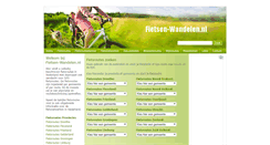 Desktop Screenshot of fietsen-wandelen.nl